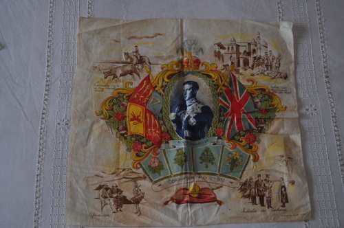 King Edward VIII Coronation May 12th, 1937 handkerchief